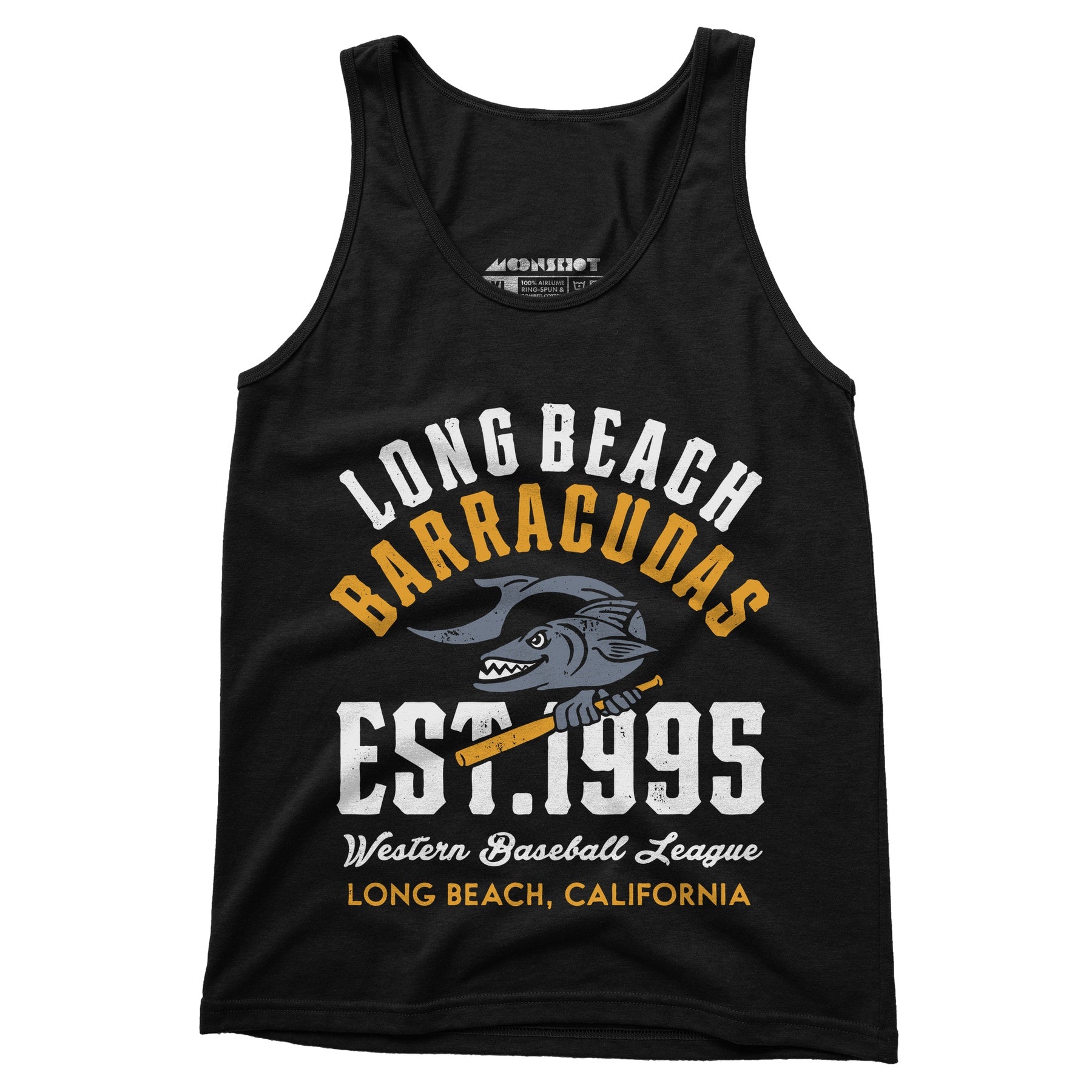 Long Beach Barracudas - California - Vintage Defunct Baseball Teams - Unisex Tank Top