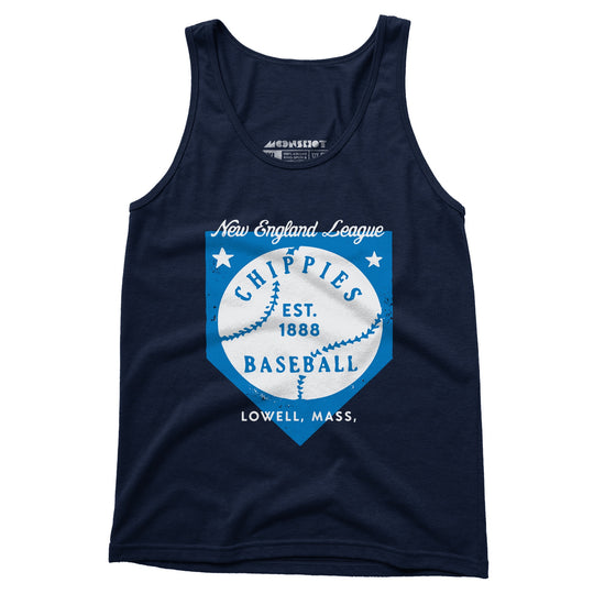 Lowell Chippies - Massachusetts - Vintage Defunct Baseball Teams - Unisex Tank Top