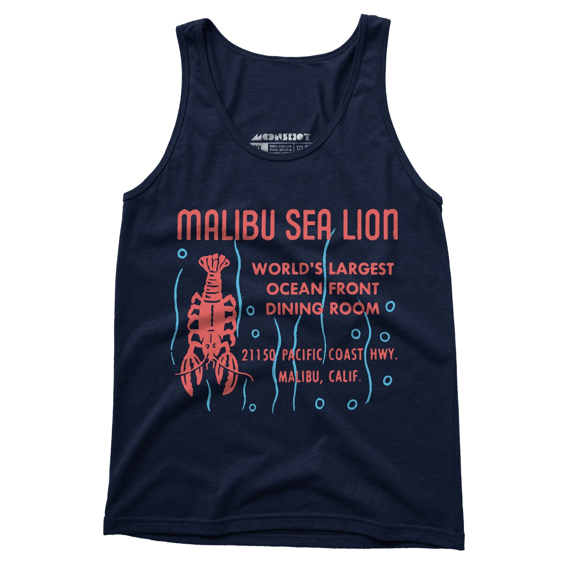 Malibu Sea Lion - Malibu, CA - Vintage Restaurant - Unisex Tank Top