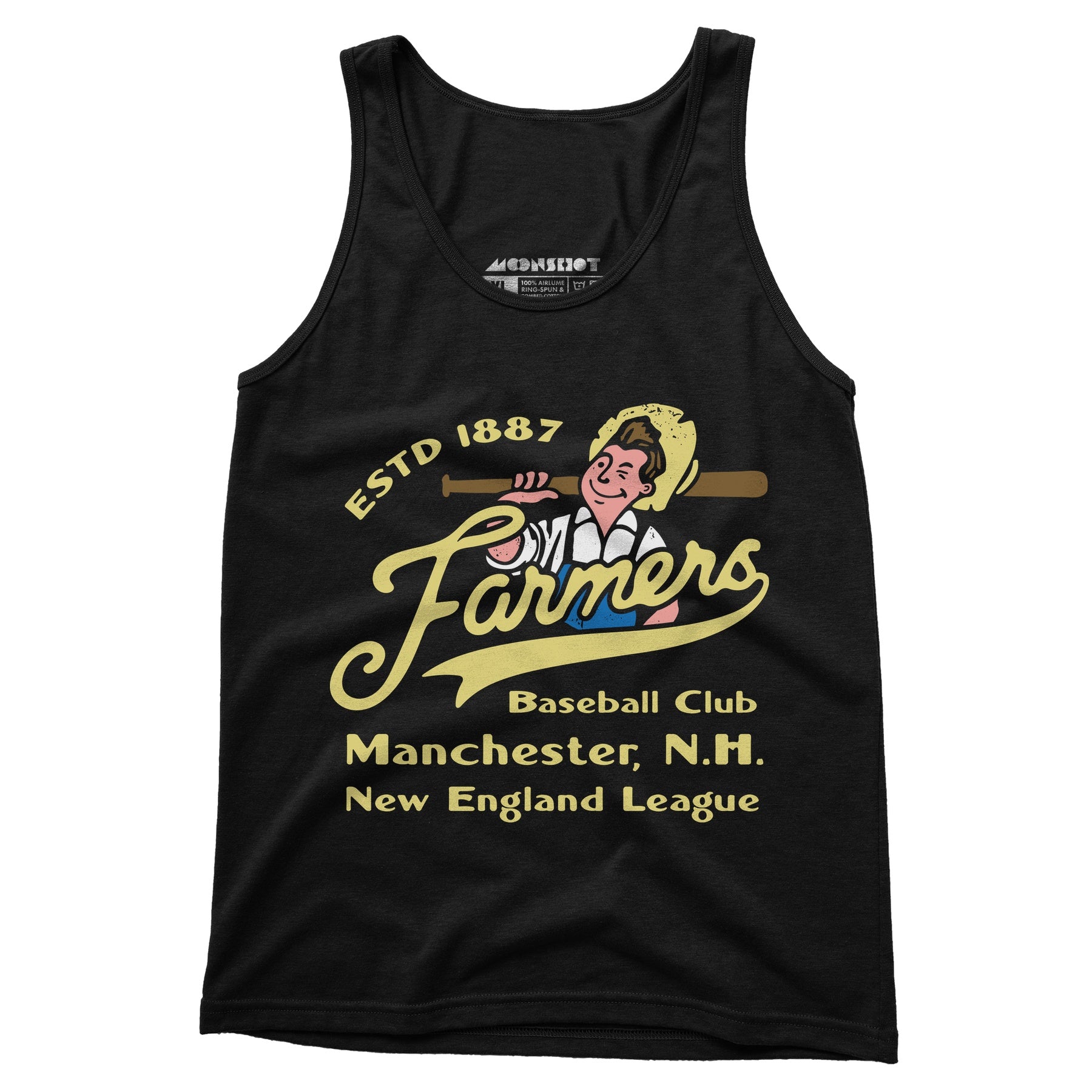 Manchester Farmers - New Hampshire - Vintage Defunct Baseball Teams - Unisex Tank Top