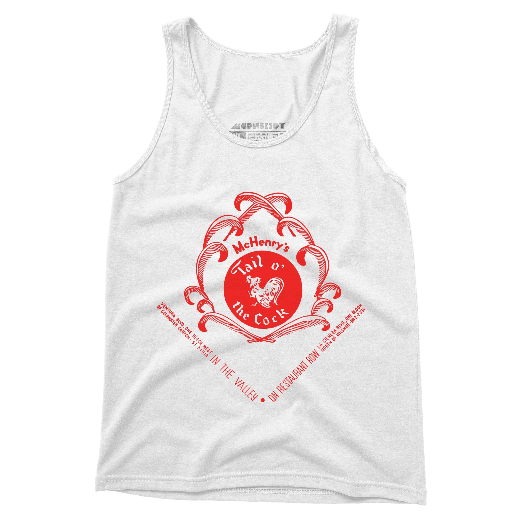 McHenry's Tail o' the Cock v2 - Los Angeles, CA - Vintage Restaurant - Unisex Tank Top