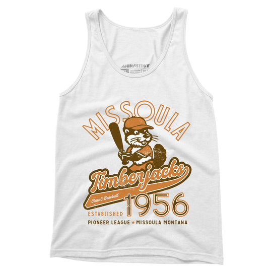 Missoula Timberjacks - Montana - Vintage Defunct Baseball Teams - Unisex Tank Top