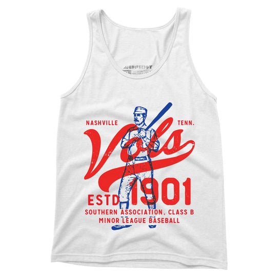 Nashville Vols - Tennessee - Vintage Defunct Baseball Teams - Unisex Tank Top
