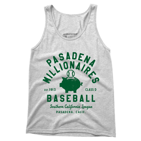Pasadena Millionaires - California - Vintage Defunct Baseball Teams - Unisex Tank Top