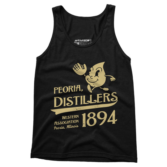 Peoria Distillers - Illinois - Vintage Defunct Baseball Teams - Unisex Tank Top