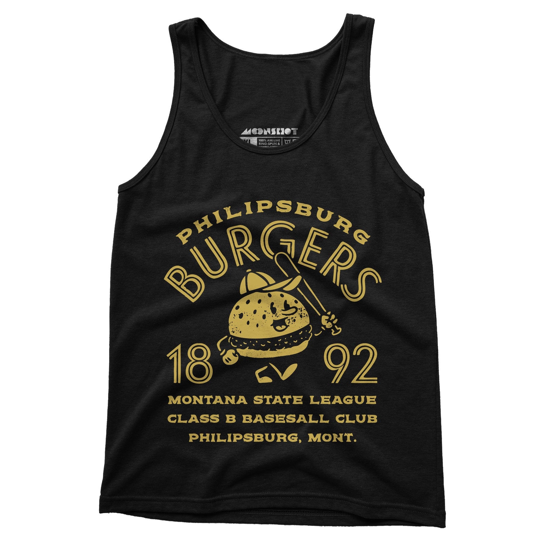 Philipsburg Burgers - Montana - Vintage Defunct Baseball Teams - Unisex Tank Top