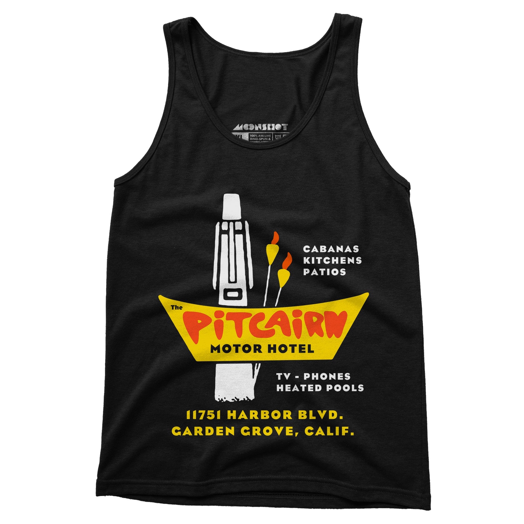 Pitcairn Motor Hotel - Garden Grove, CA - Vintage Hotel - Unisex Tank Top