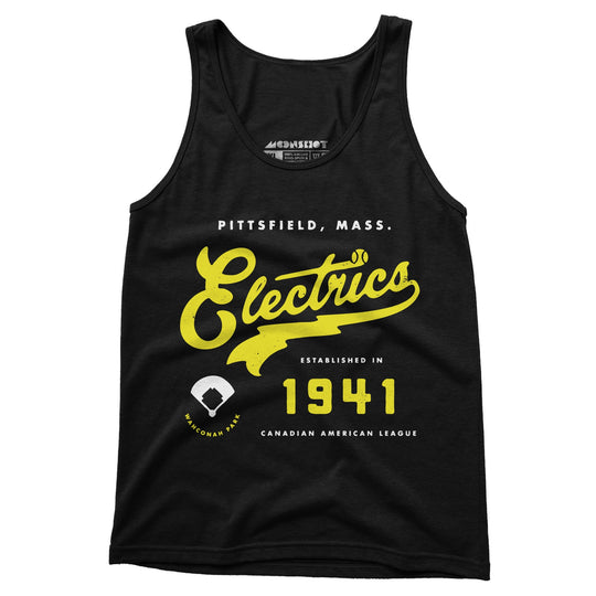 Pittsfield Electrics - Massachusetts - Vintage Defunct Baseball Teams - Unisex Tank Top