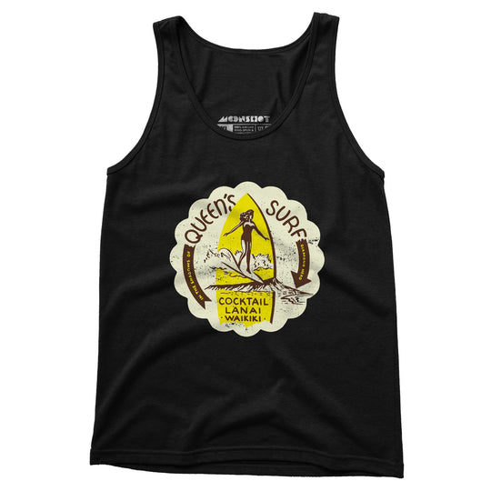 Queen's Surf - Waikiki, HI - Vintage Tiki Bar - Unisex Tank Top