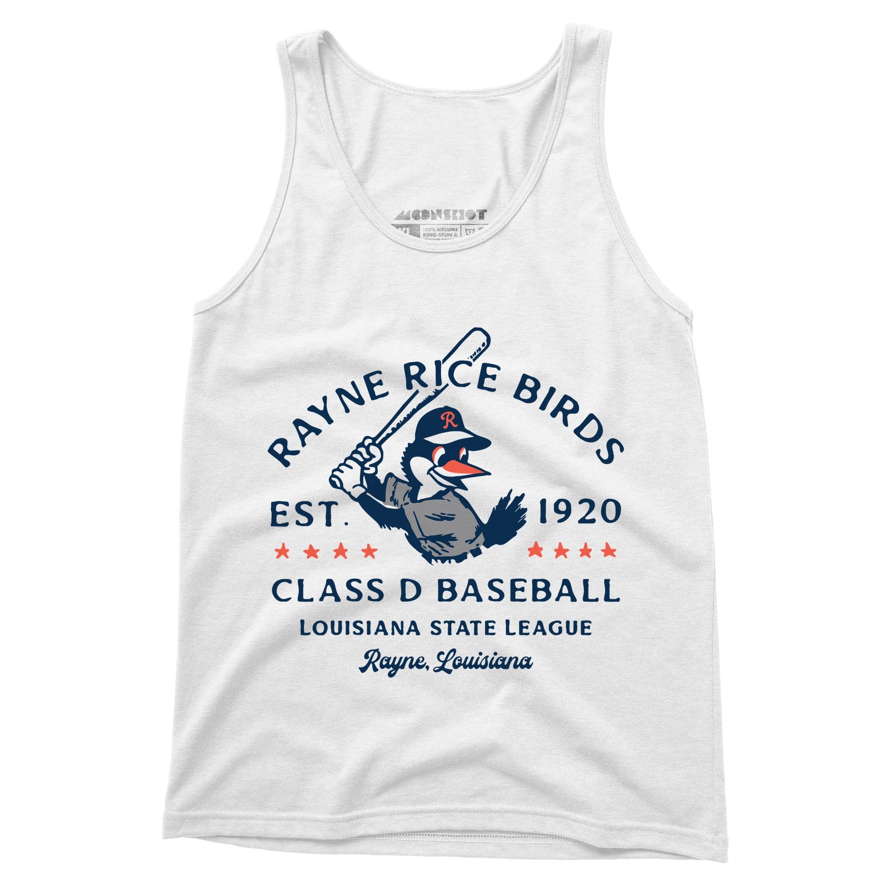 Rayne Rice Birds - Louisiana - Vintage Defunct Baseball Teams - Unisex Tank Top