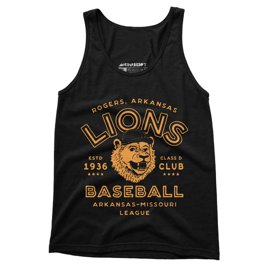 Rogers Lions - Arkansas - Vintage Defunct Baseball Teams - Unisex Tank Top