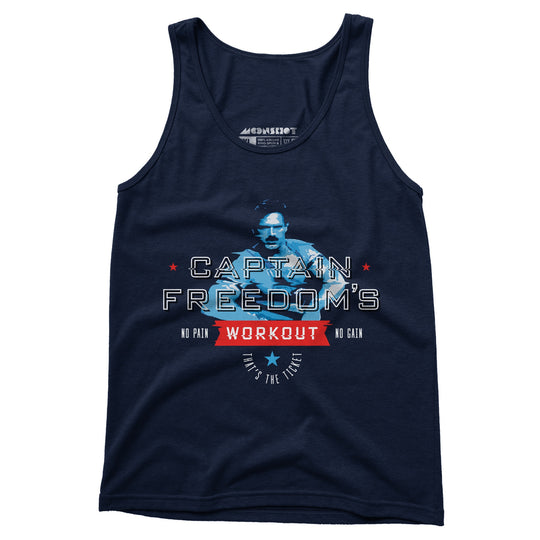 Running Man - Captain Freedom's Workout - Unisex Tank Top