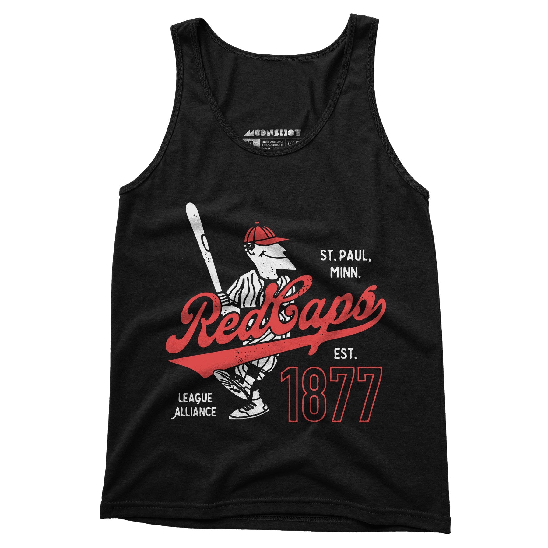 Saint Paul Red Caps - Minnesota - Vintage Defunct Baseball Teams - Unisex Tank Top