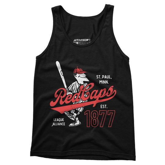 Saint Paul Red Caps - Minnesota - Vintage Defunct Baseball Teams - Unisex Tank Top