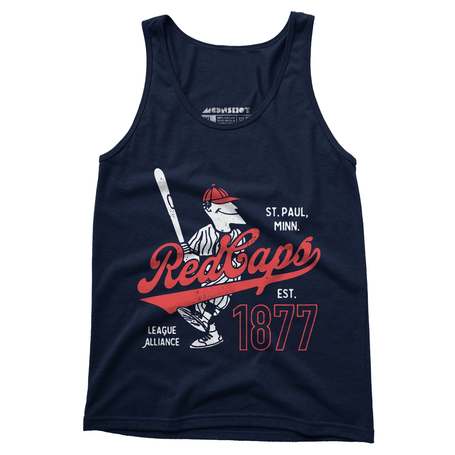 Saint Paul Red Caps - Minnesota - Vintage Defunct Baseball Teams - Unisex Tank Top