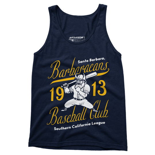 Santa Barbara Barbaraeans - California - Vintage Defunct Baseball Teams - Unisex Tank Top