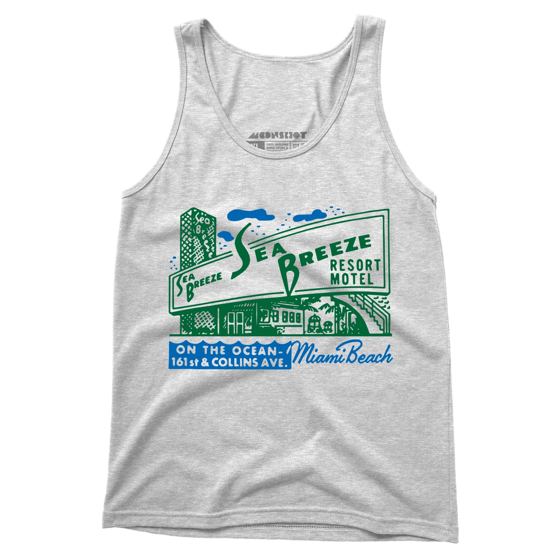 Sea Breeze - Miami, FL - Vintage Motel - Unisex Tank Top