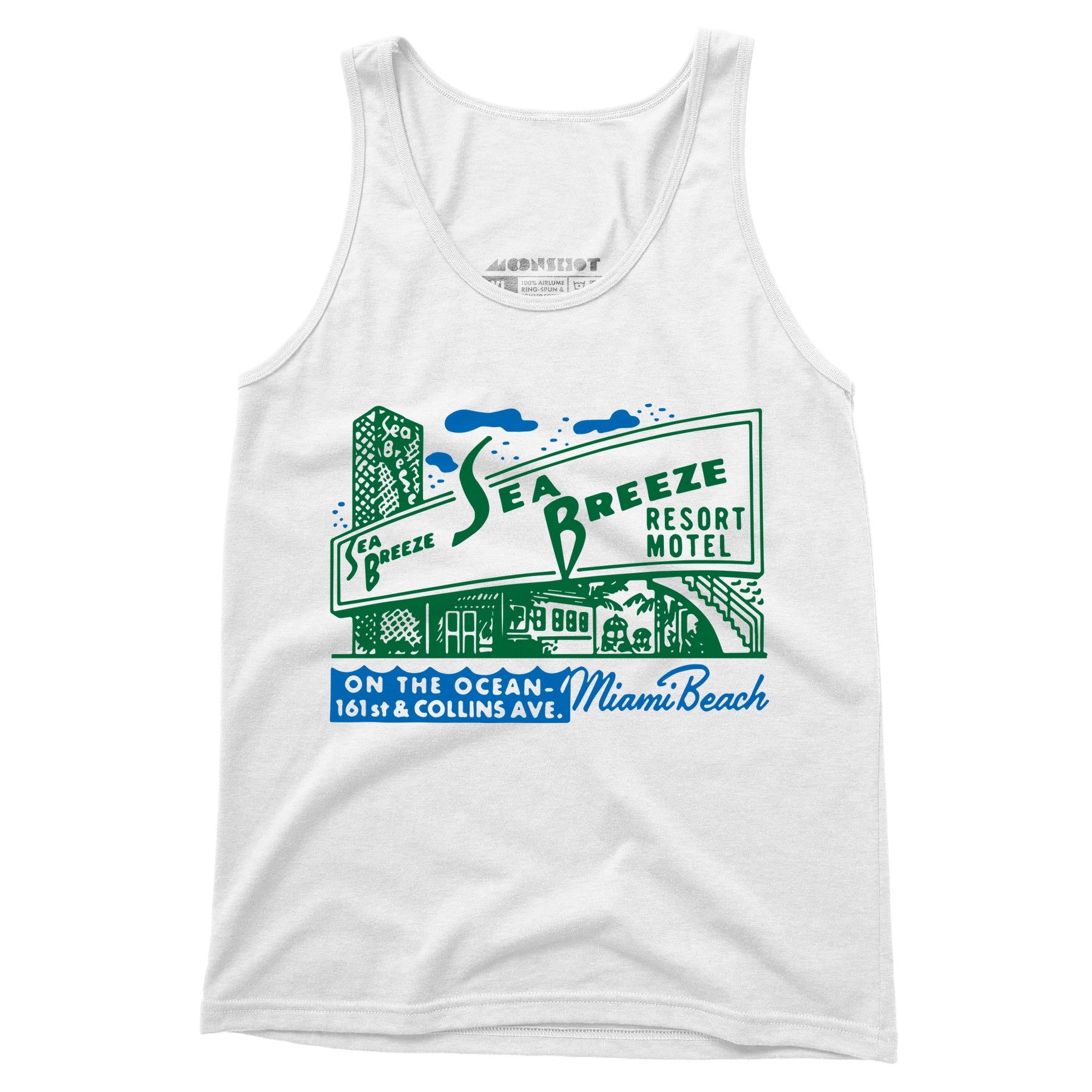 Sea Breeze - Miami, FL - Vintage Motel - Unisex Tank Top