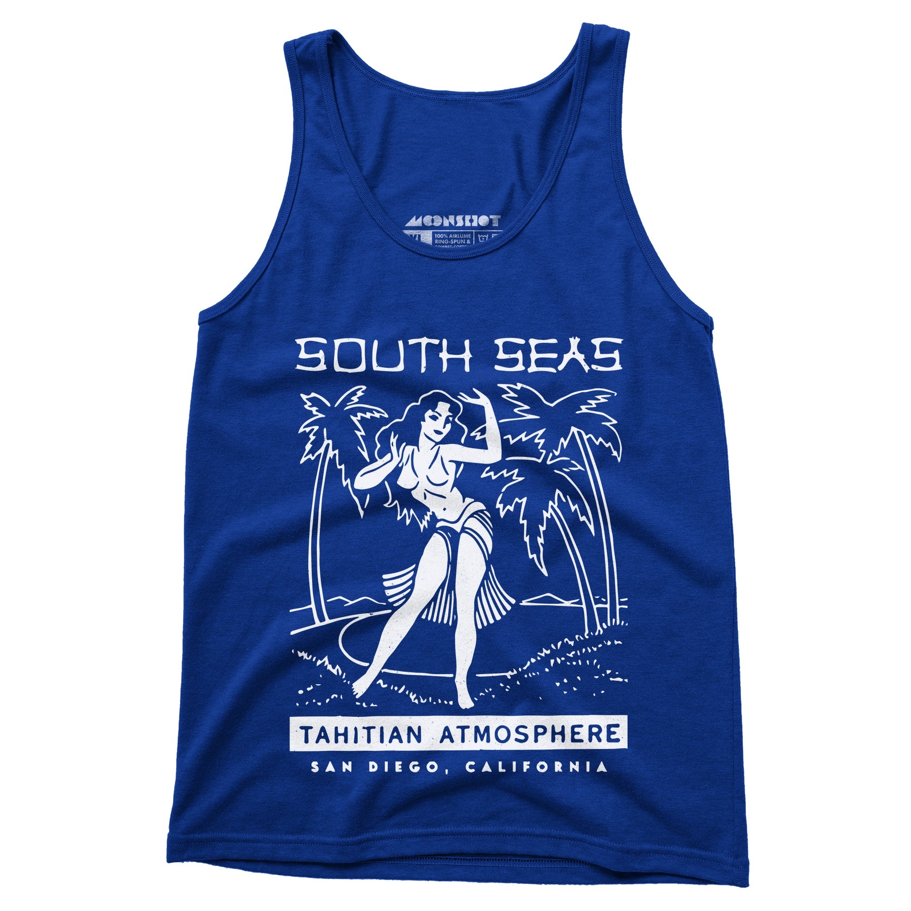 South Seas - San Diego, CA - Vintage Tiki Bar - Unisex Tank Top