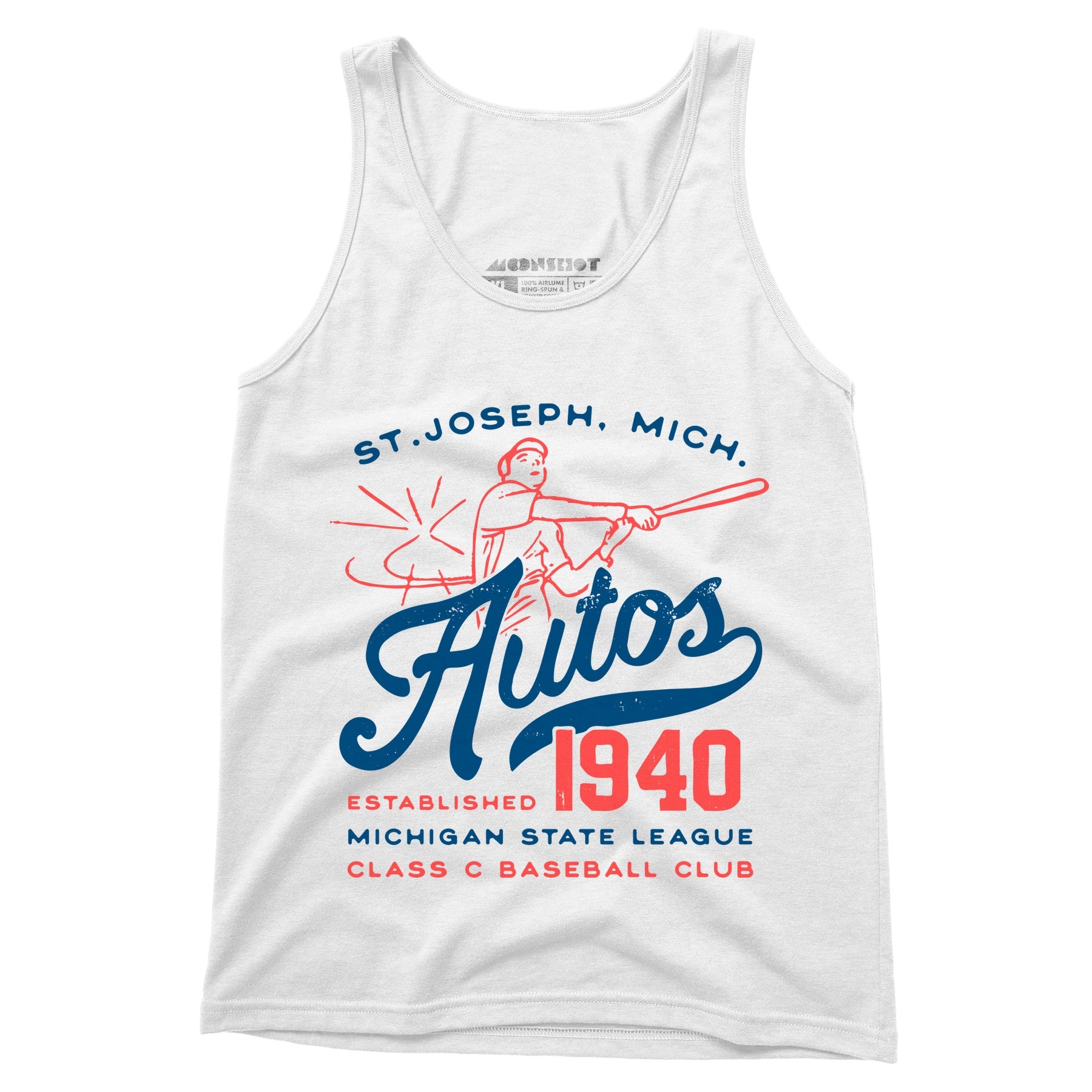 St. Joseph Autos - Michigan - Vintage Defunct Baseball Teams - Unisex Tank Top
