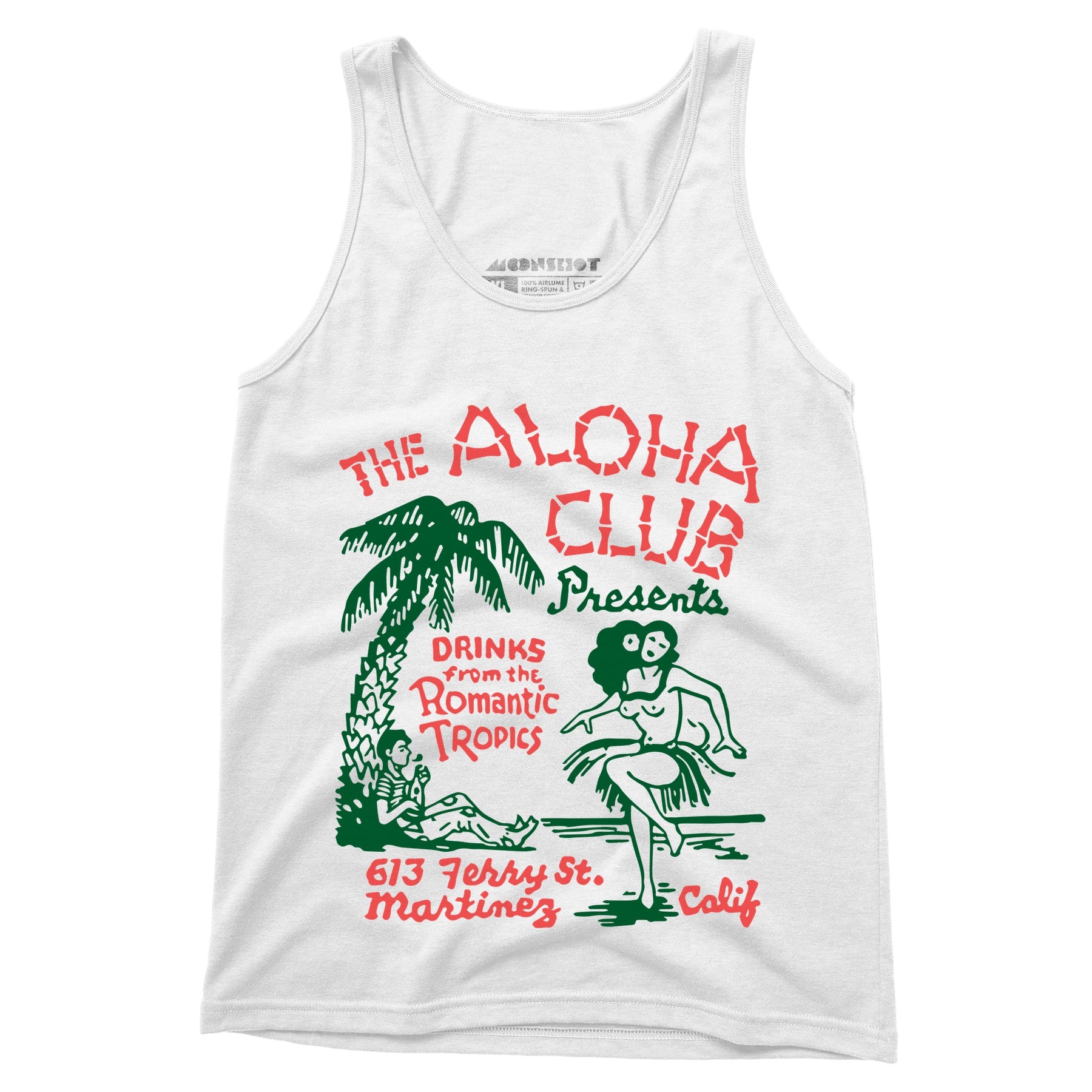 The Aloha Club - Martinez, CA - Vintage Tiki Bar - Unisex Tank Top