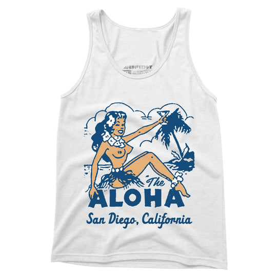 The Aloha - San Diego, CA - Vintage Tiki Bar - Unisex Tank Top