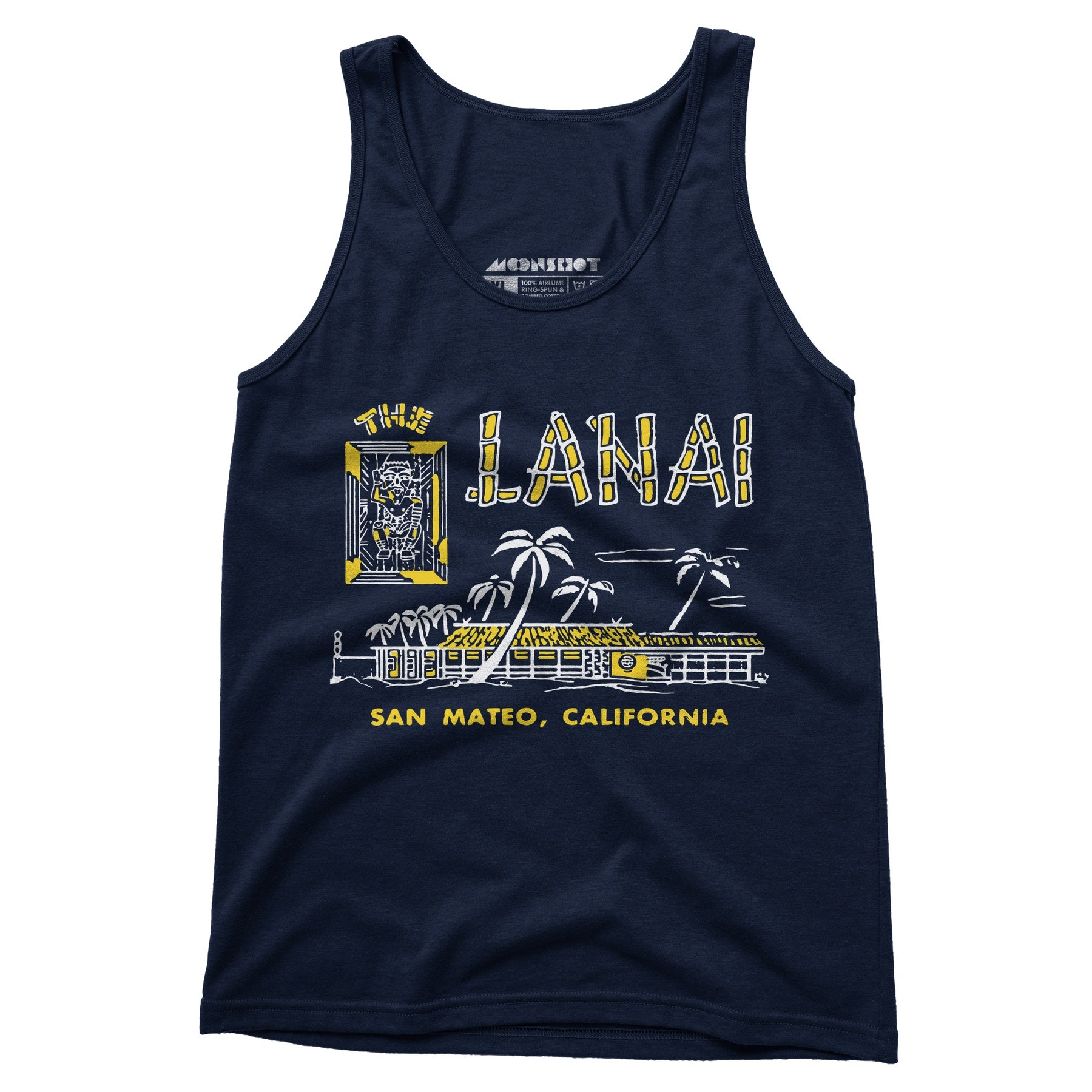The Lanai - San Mateo, CA - Vintage Tiki Bar - Unisex Tank Top