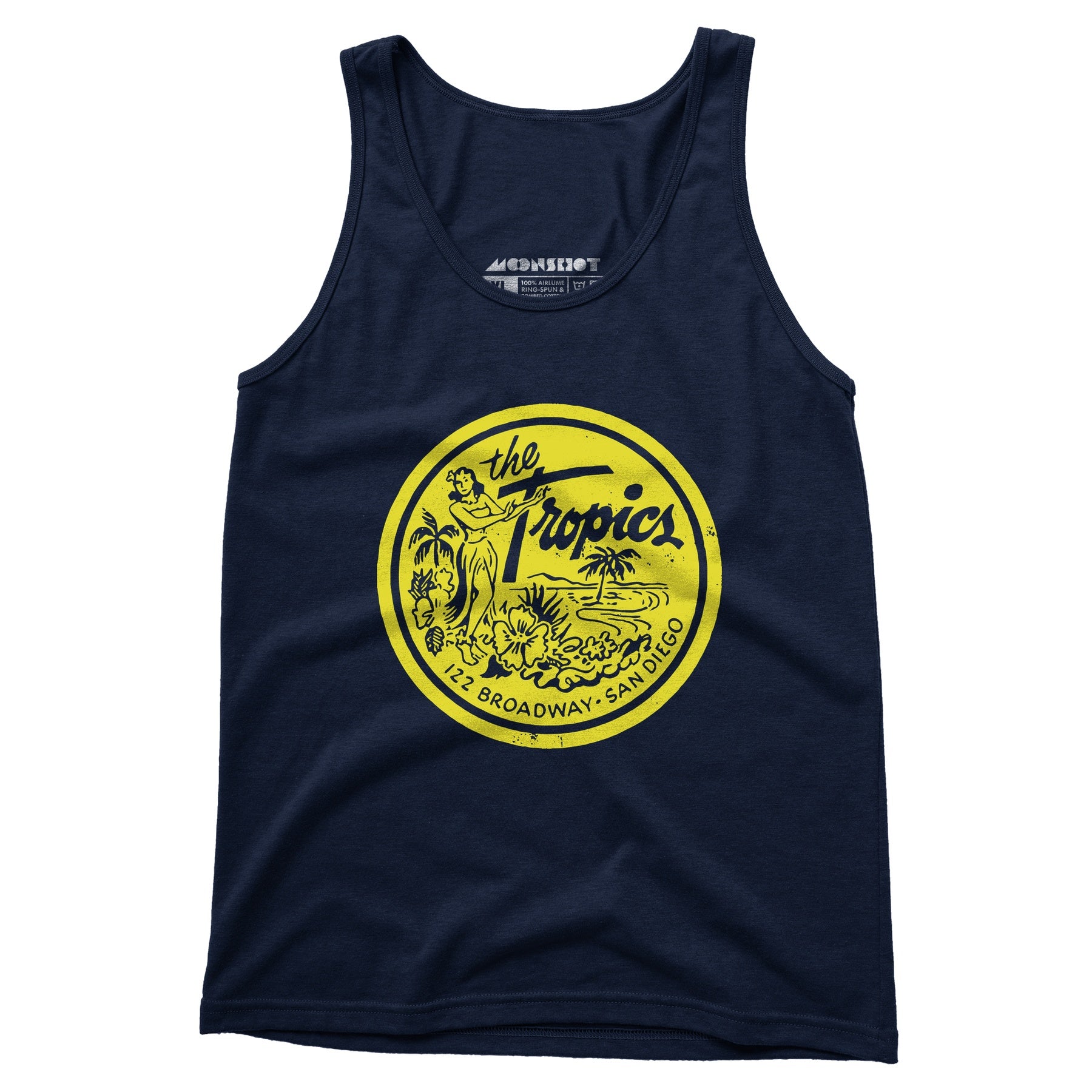 The Tropics - San Diego, CA - Vintage Tiki Bar - Unisex Tank Top