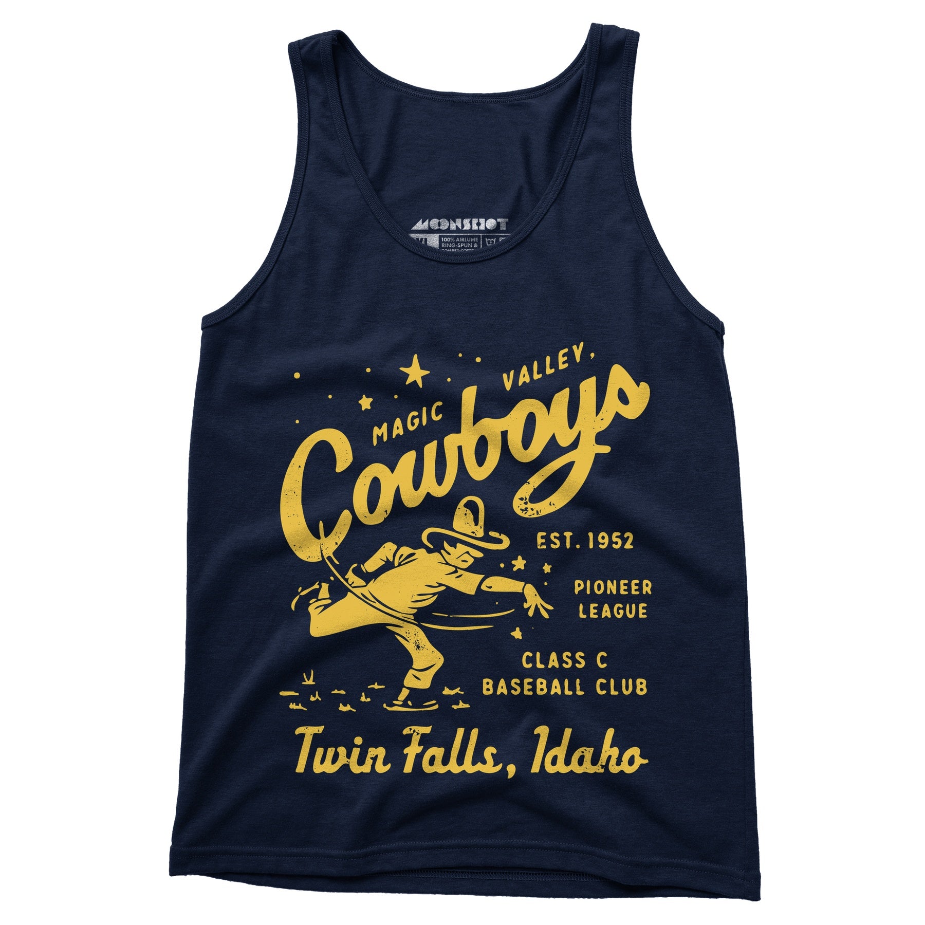 Twin Falls Magic Valley Cowboys - Idaho - Vintage Defunct Baseball Teams - Unisex Tank Top