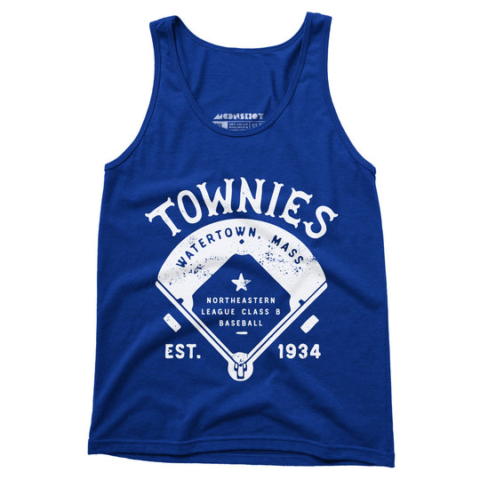 Watertown Townies - Massachusetts - Vintage Defunct Baseball Teams - Unisex Tank Top