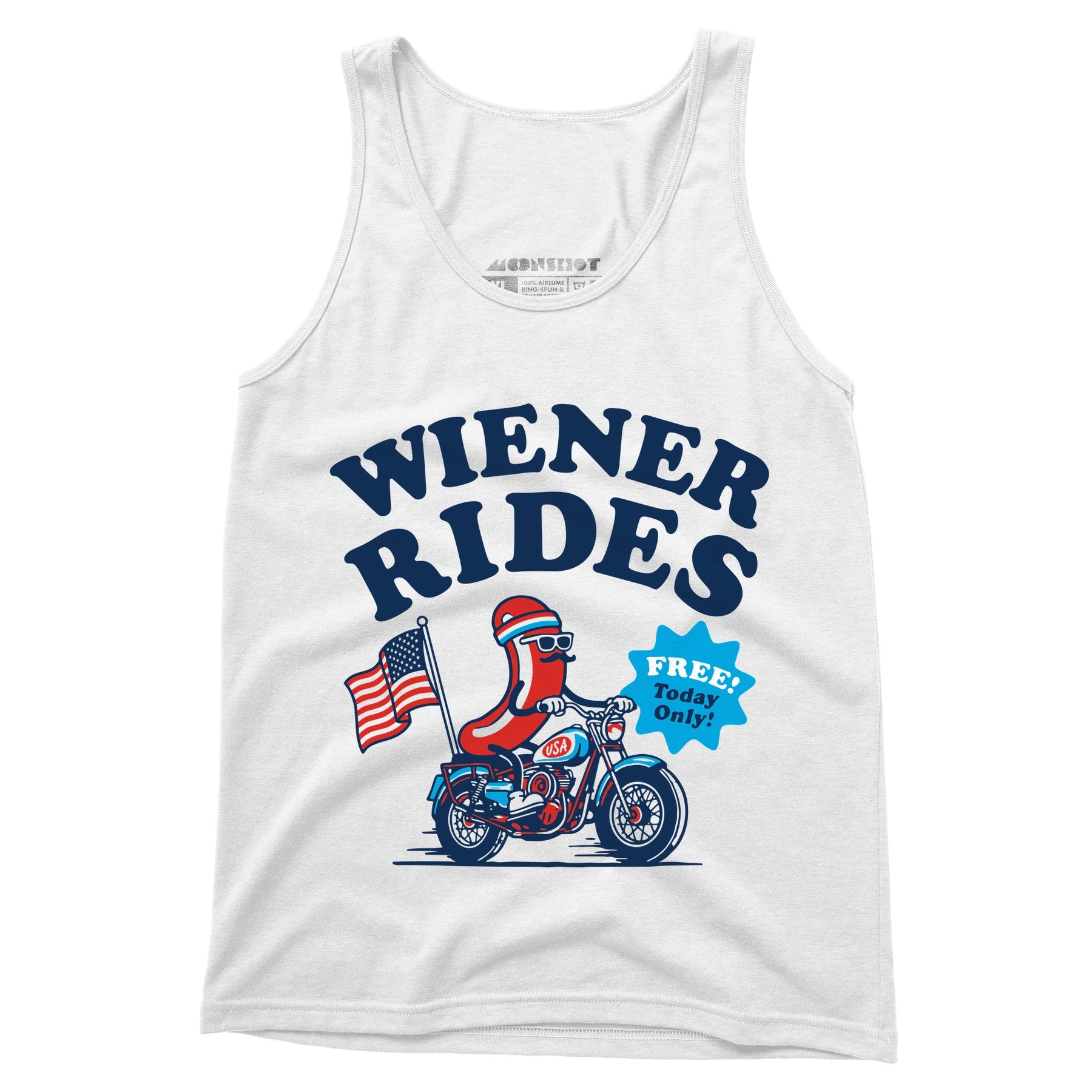Wiener Rides 4th of July - Unisex Tank Top