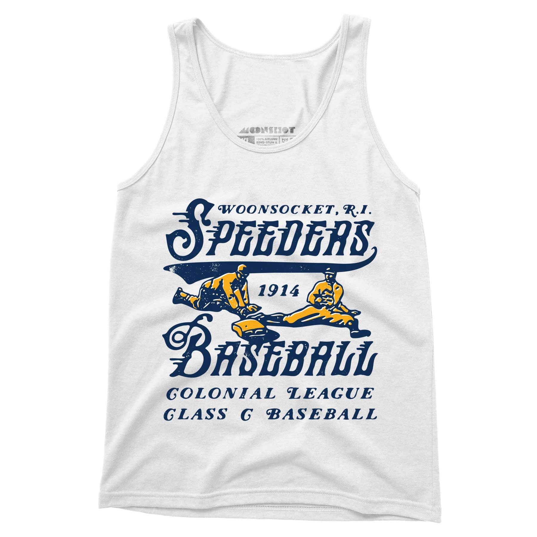 Woonsocket Speeders - Rhode Island - Vintage Defunct Baseball Teams - Unisex Tank Top