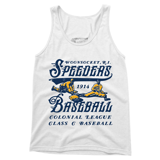 Woonsocket Speeders - Rhode Island - Vintage Defunct Baseball Teams - Unisex Tank Top