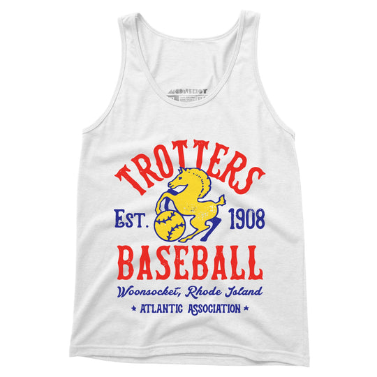 Woonsocket Trotters - Rhode Island - Vintage Defunct Baseball Teams - Unisex Tank Top