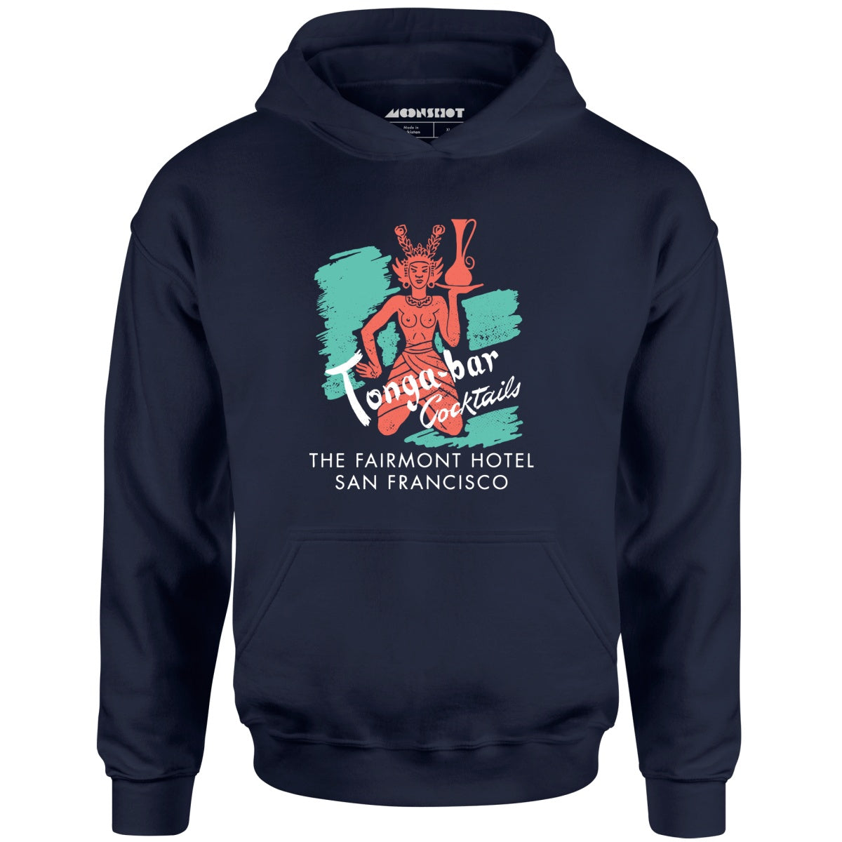 Tonga Room v2 - San Francisco, CA - Vintage Tiki Bar - Unisex Hoodie