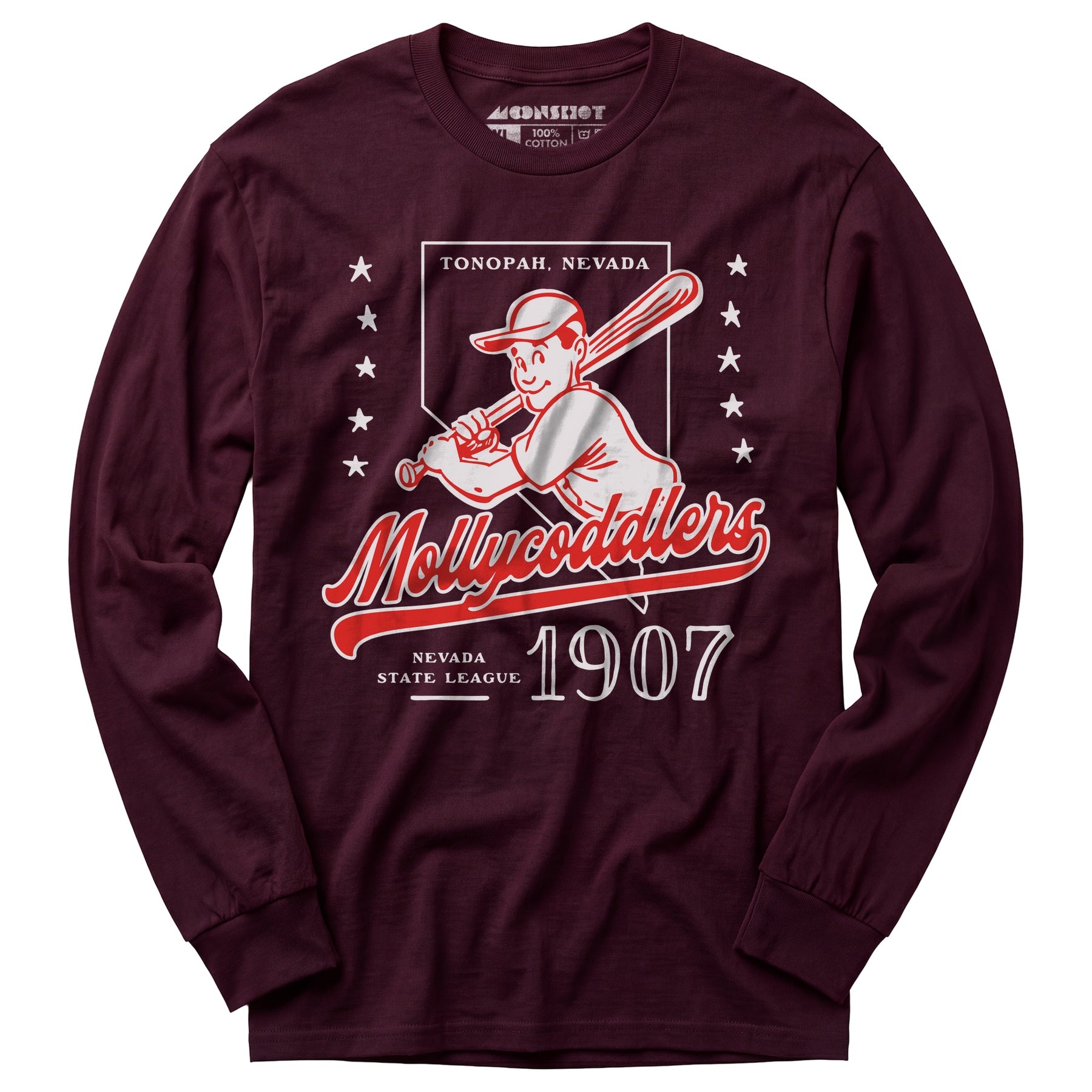 Tonopah Mollycoddlers - Nevada - Vintage Defunct Baseball Teams - Long Sleeve T-Shirt