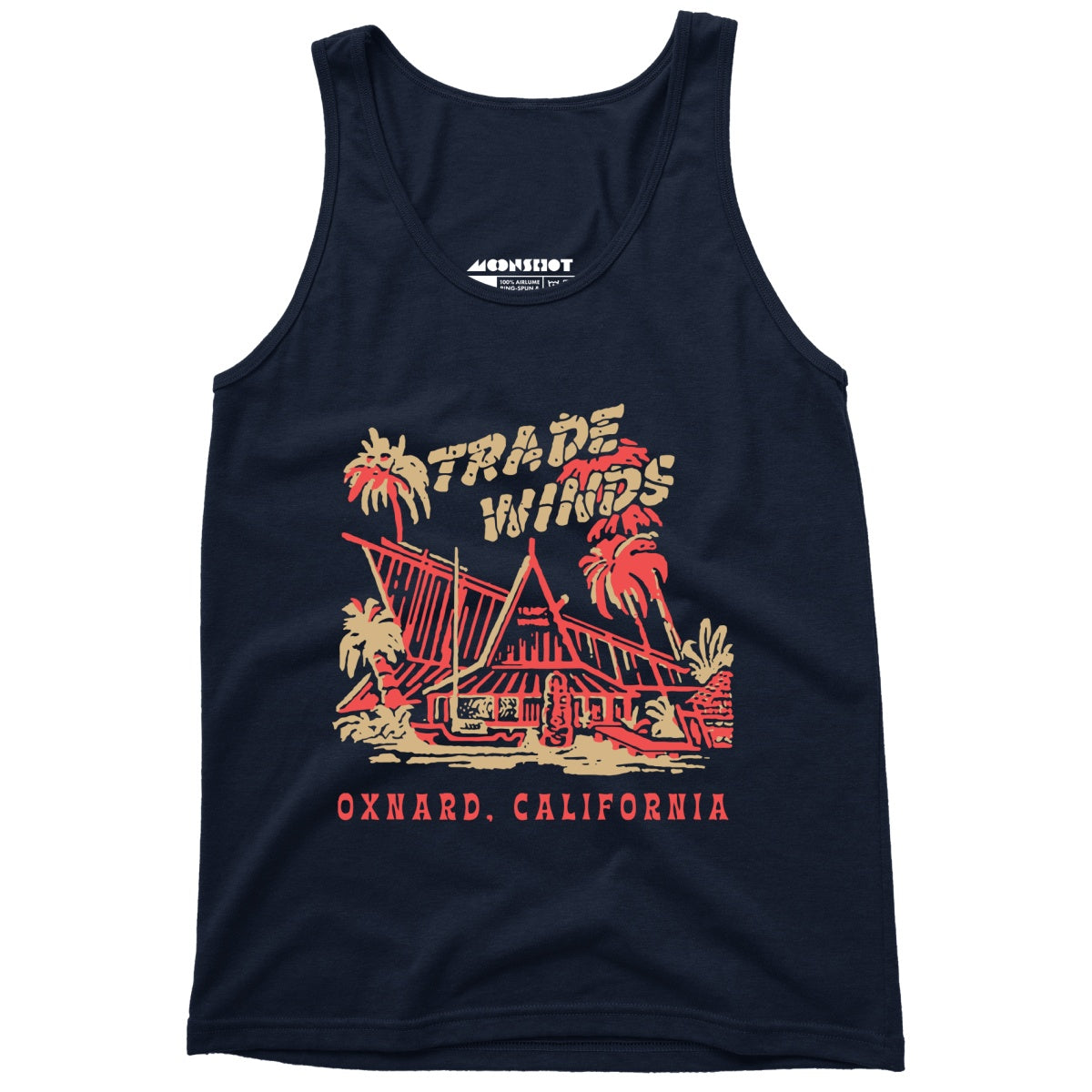 Trade Winds - Oxnard, CA - Vintage Tiki Bar - Unisex Tank Top