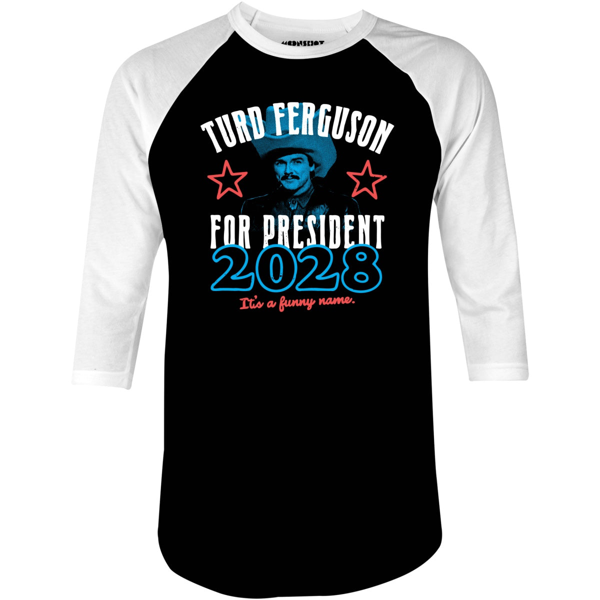 Turd Ferguson 2028 - 3/4 Sleeve Raglan T-Shirt