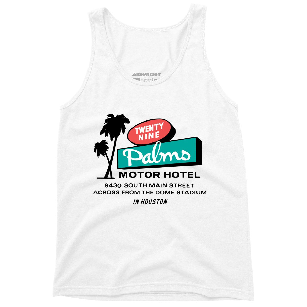 Twenty Nine Palms Motor Hotel - Houston, TX - Unisex Tank Top