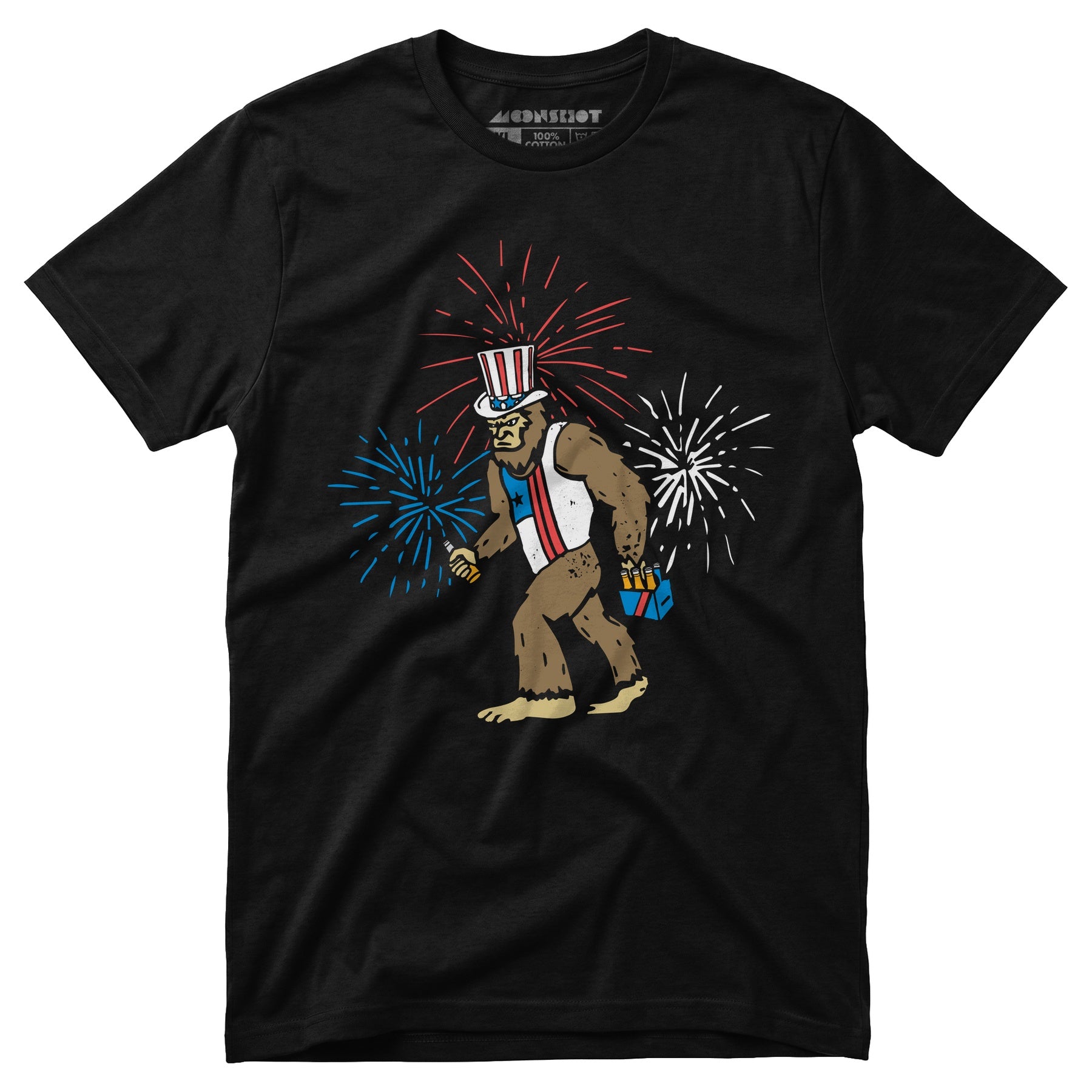 4th of July Bigfoot - Unisex T-Shirt