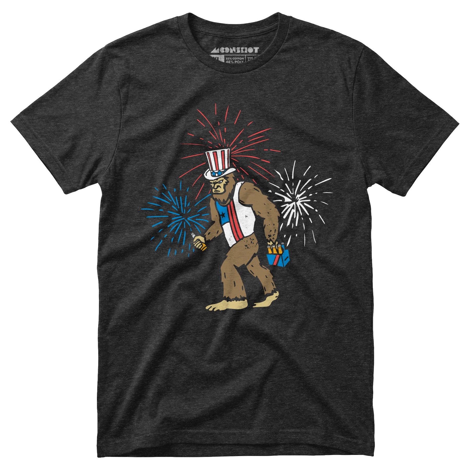 4th of July Bigfoot - Unisex T-Shirt