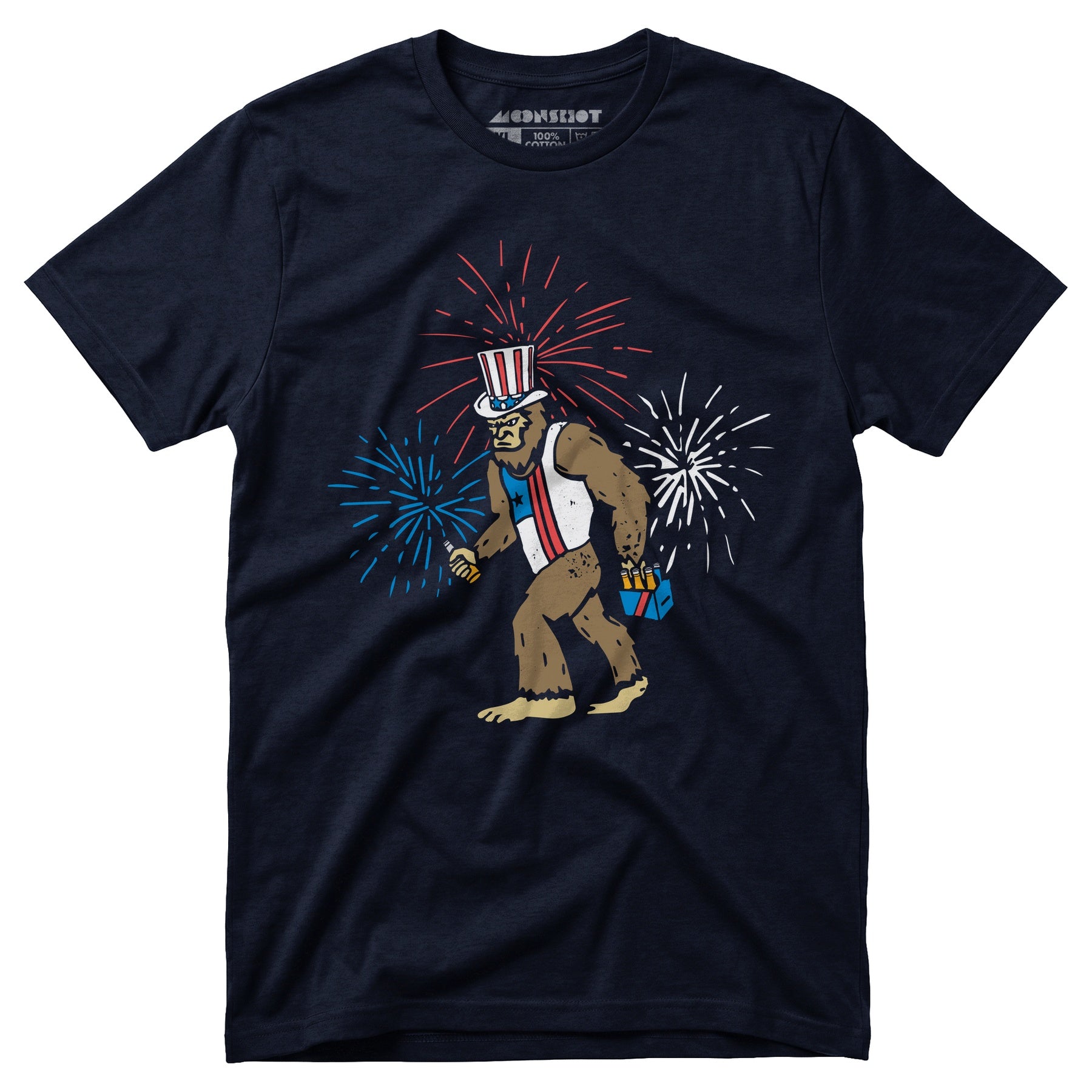 4th of July Bigfoot - Unisex T-Shirt