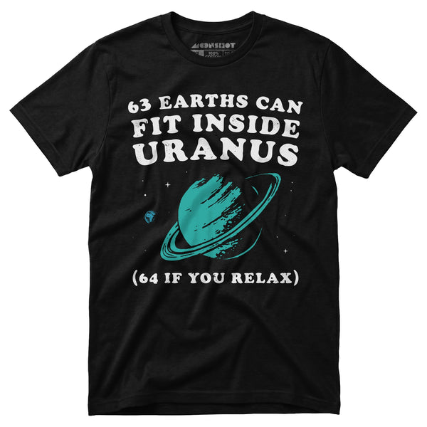 63 Earths Can Fit Inside Uranus - Unisex T-Shirt – m00nshot