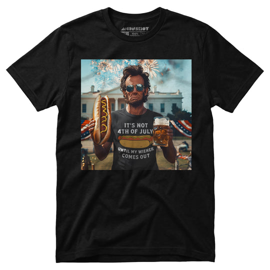 Abe on 4th of July - Unisex T-Shirt – m00nshot