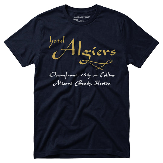 Algiers Hotel - Miami Beach, FL - Vintage Hotel - Unisex T-Shirt