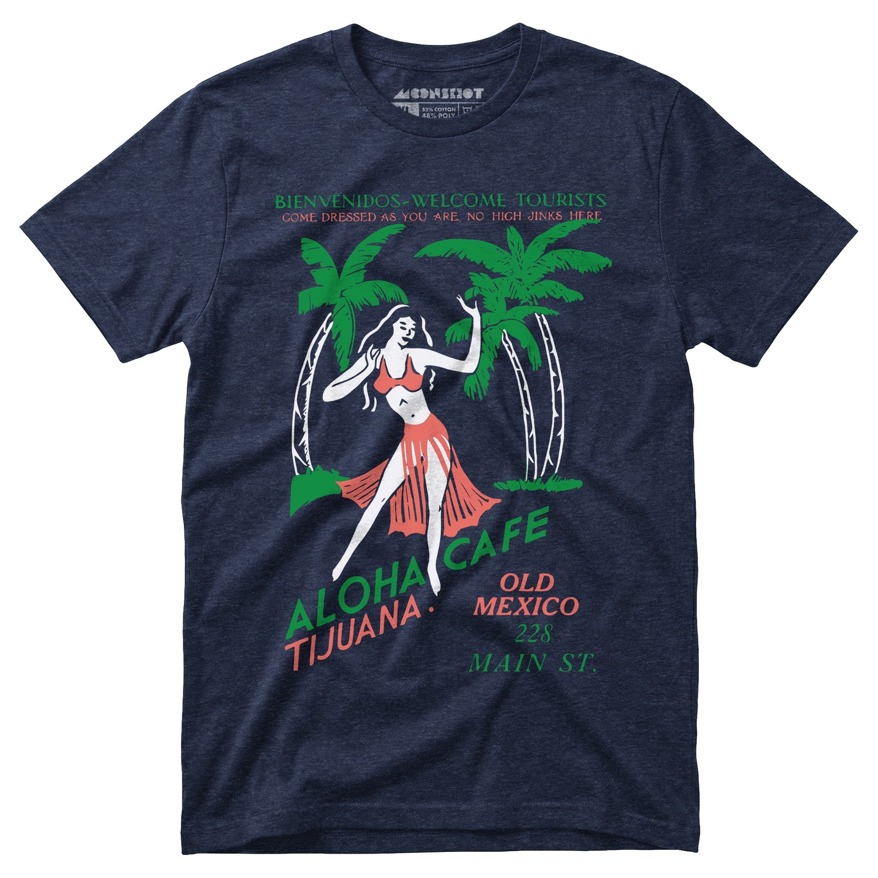 Aloha Cafe - Tijuana, Mexico - Vintage Tiki Bar - Unisex T-Shirt