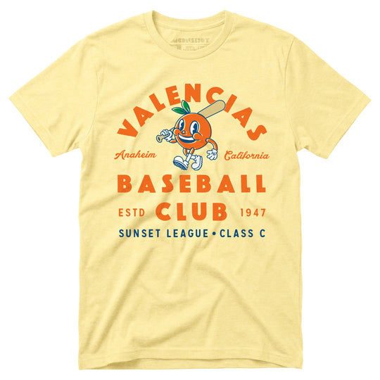 Anaheim Valencias - California - Vintage Defunct Baseball Teams - Unisex T-Shirt
