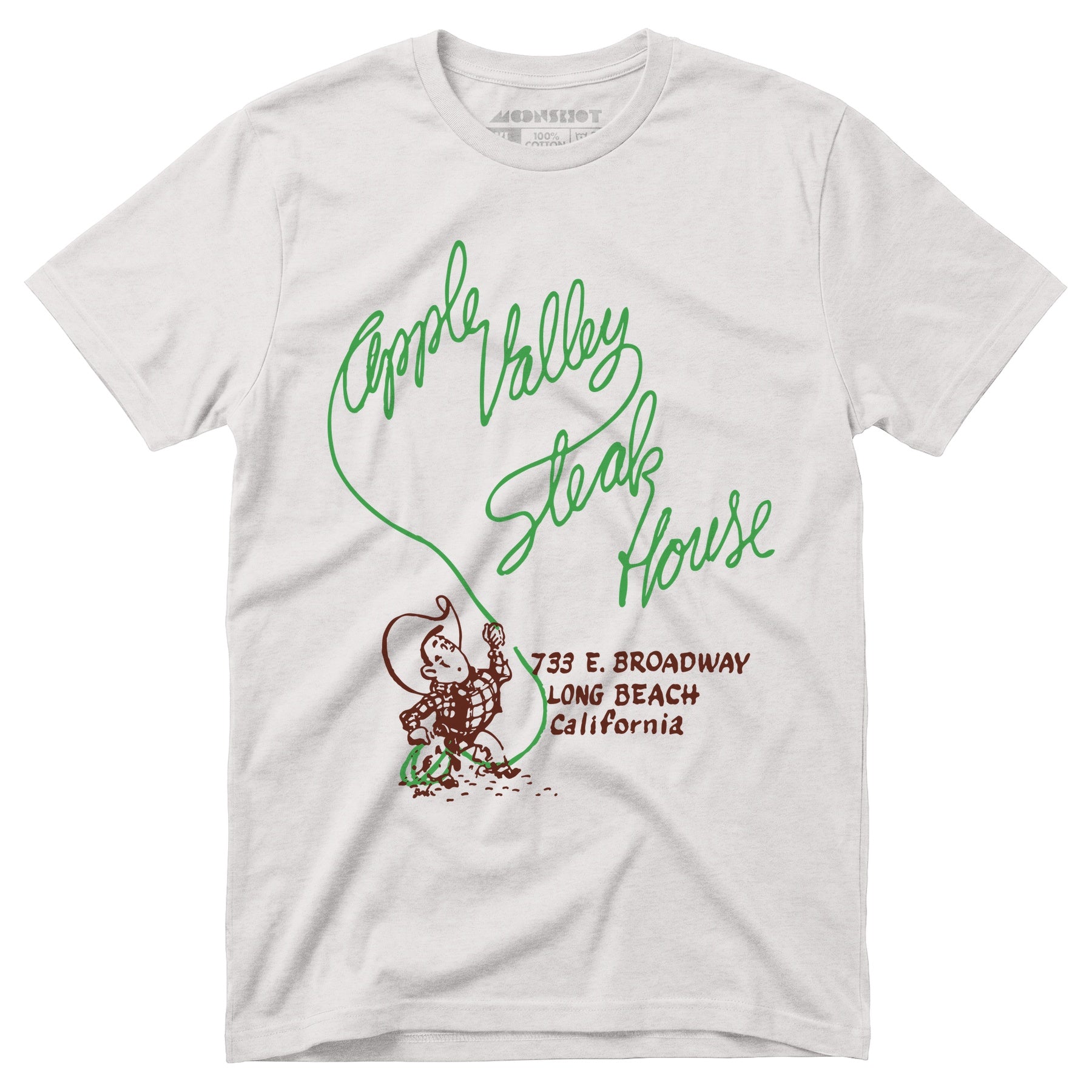 Apple Valley Steak House - Long Beach, CA - Vintage Restaurant - Unisex T-Shirt
