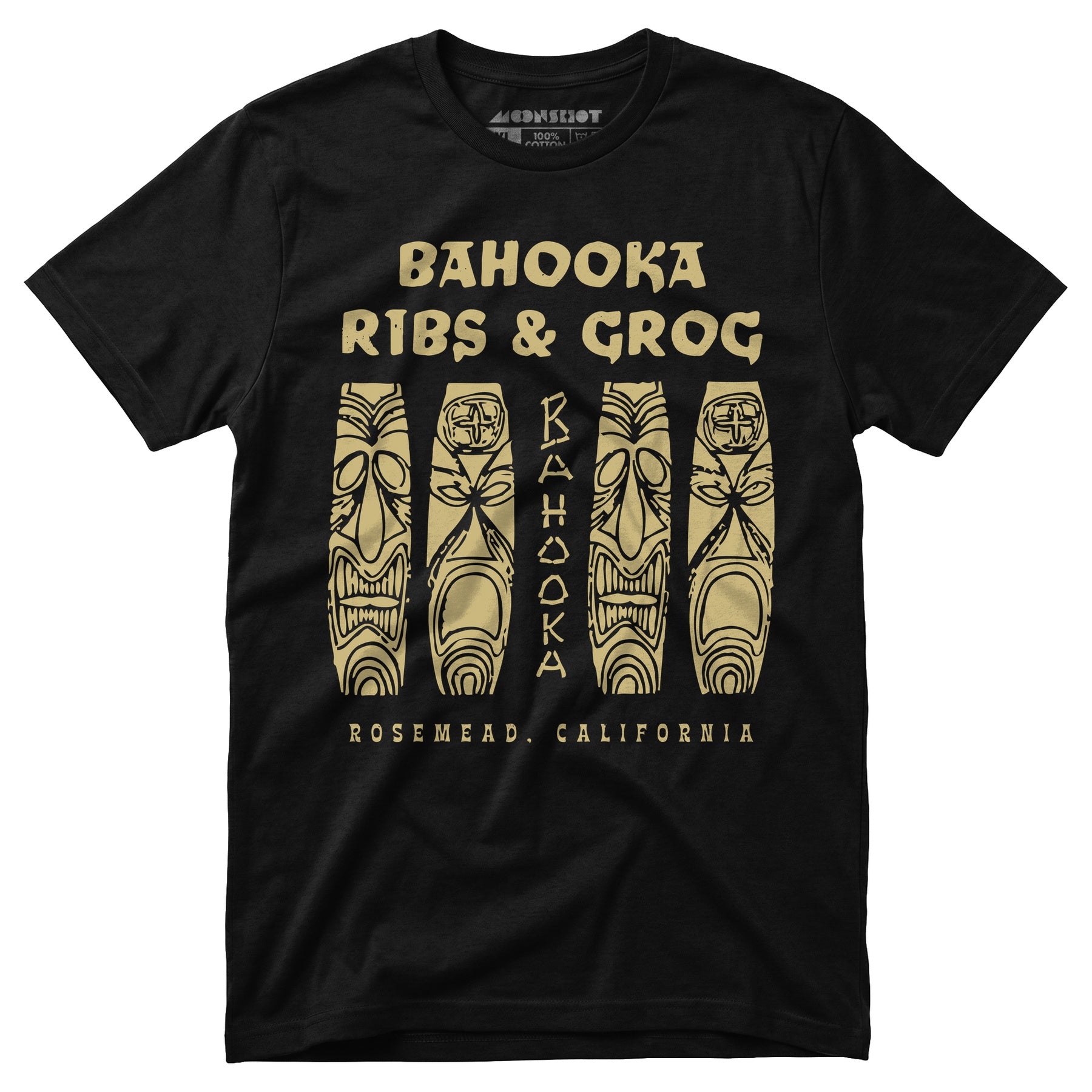 Bahooka Ribs & Grog - Rosemead, CA - Vintage Tiki Bar - Unisex T-Shirt