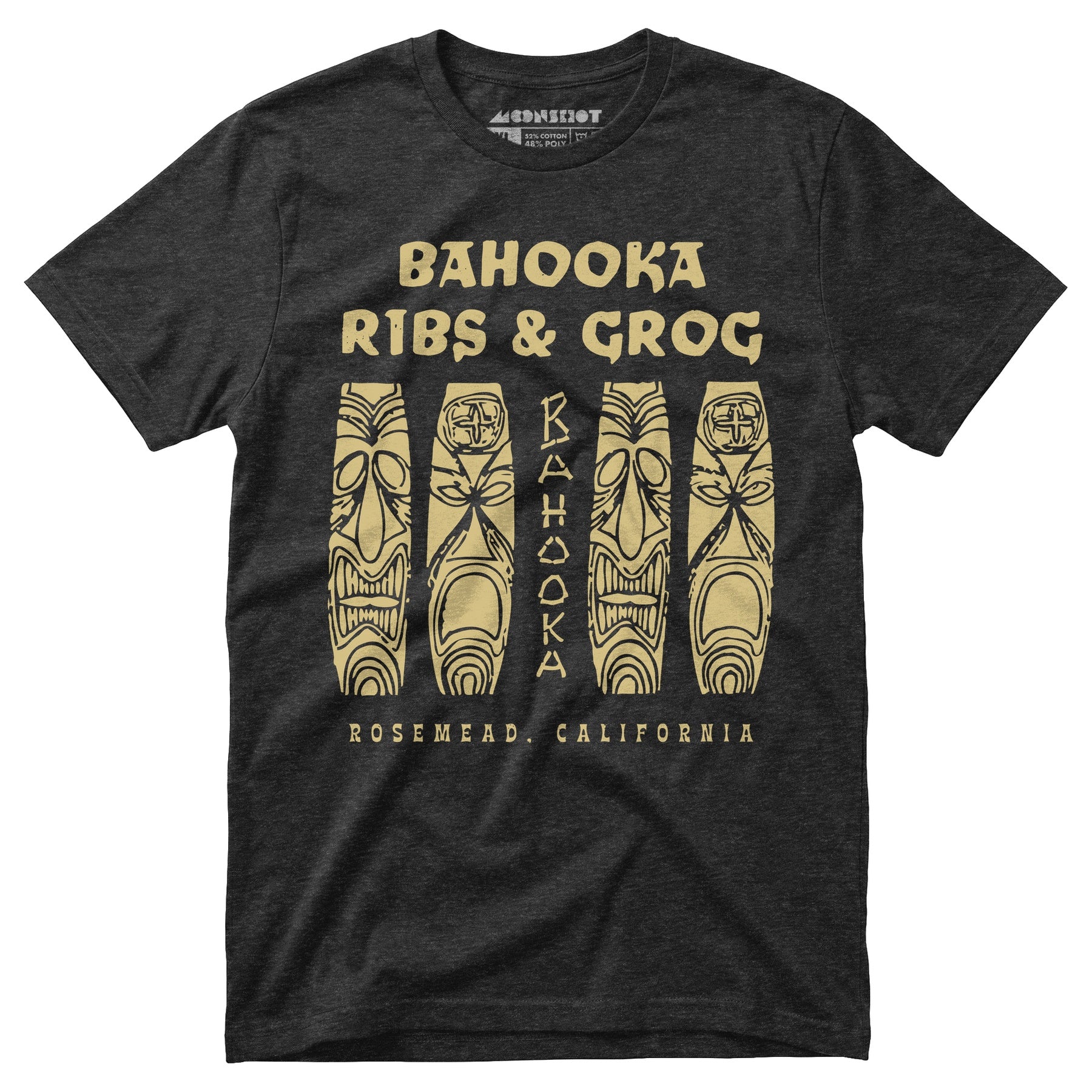 Bahooka Ribs & Grog - Rosemead, CA - Vintage Tiki Bar - Unisex T-Shirt